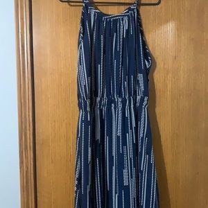 Collective Concepts Blue with White long dress XL